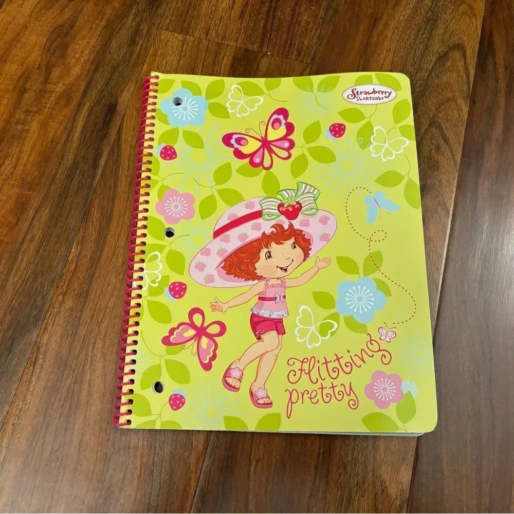 Strawberry Shortcake y2k 2006 lined paper spiral notebook unused